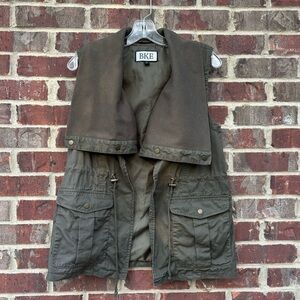 BKE Olive Green Utility Vest